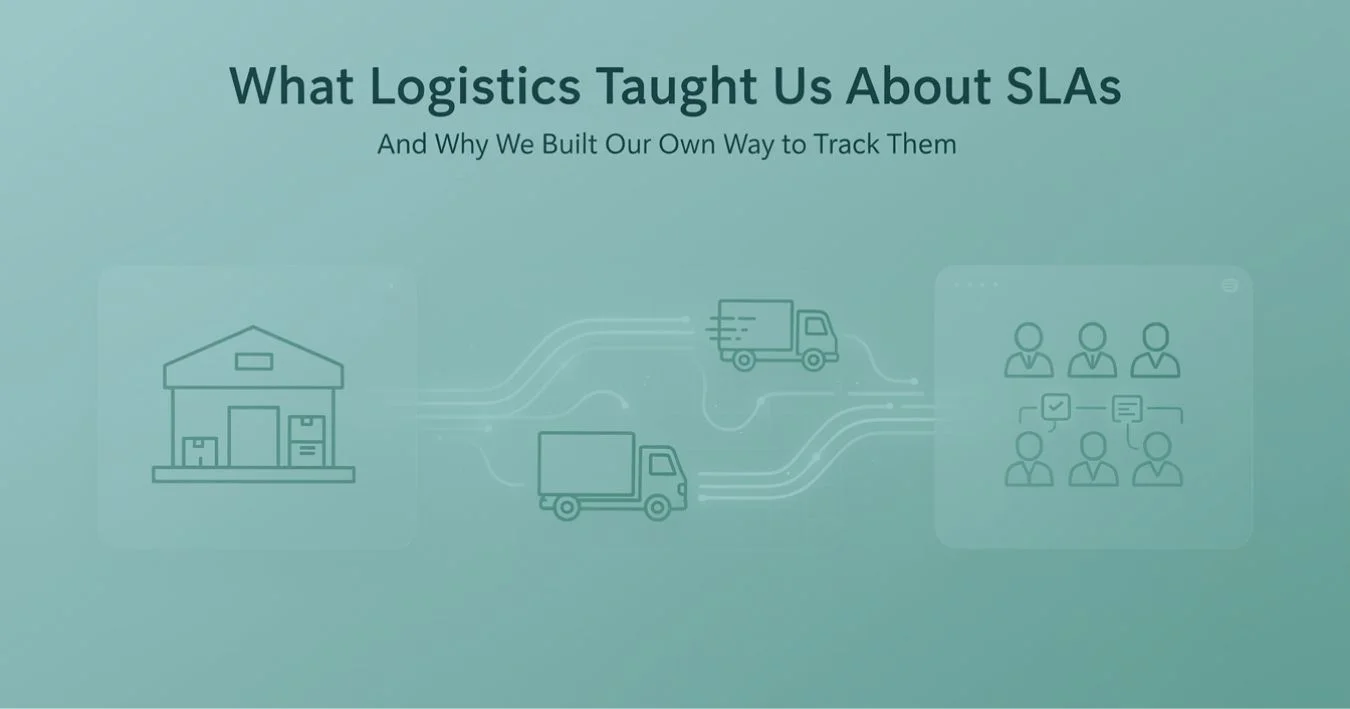 What Logistics Taught Us About SLAs (And Why We Built Our Own Way to Track Them)